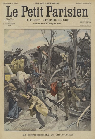 Accidente ferroviario en Choisy-le-Roi, París de Fortune Louis Meaulle
