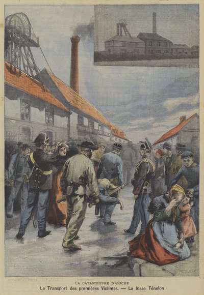 El desastre minero de Aniche, Francia de Fortune Louis Meaulle