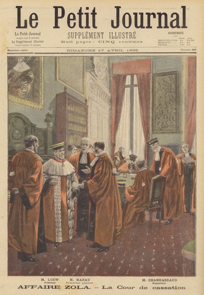 El caso de difamación de Emile Zola - el Tribunal de Casación de Fortune Louis Meaulle