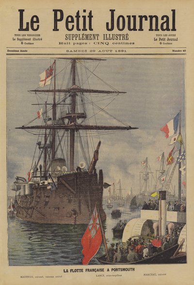 La flota francesa en Portsmouth de Fortune Louis Meaulle