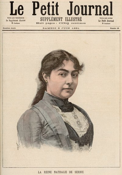 Reina Natalija de Serbia (1859-1941) de 