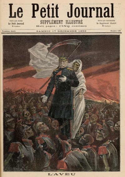 La Confesión: Otto Von Bismarck (1815-98) con la Muerte, de 