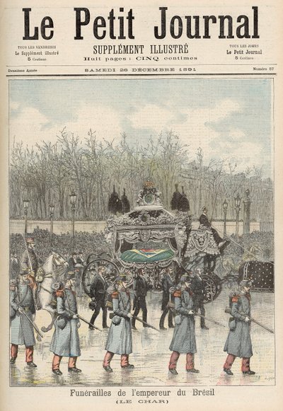 El funeral del emperador de Brasil: El carruaje, de 