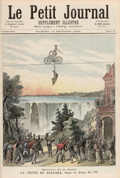 Intérpretes del Teatro de la Gaite en las Cataratas del Niágara, de 