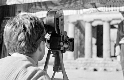 Rodaje de películas en el Valle de los Templos de Agrigento de Fosco Maraini