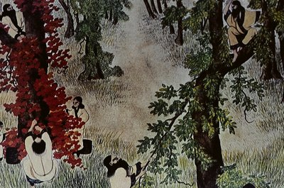 Los grandes líderes ainu del siglo XVIII: Itokoi y Shinichi de Akkeshi, Chosama de Uraashibetsu y Shonko de Noshappu, en particular, ilustración de Fosco Maraini