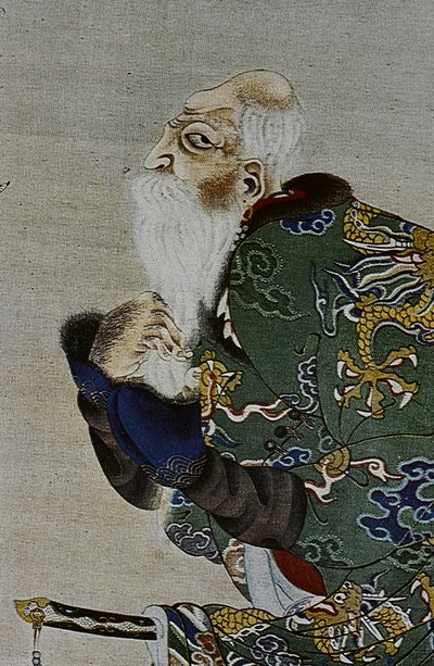 Los grandes líderes ainu del siglo XVIII: Itokoi y Shinichi de Akkeshi, Chosama de Uraashibetsu y Shonko de Noshappu, en particular, ilustración de Fosco Maraini