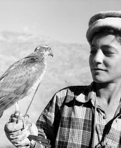 Joven cetrero de Chitral en el Hindu-Kush, una montaña de Asia central de Fosco Maraini