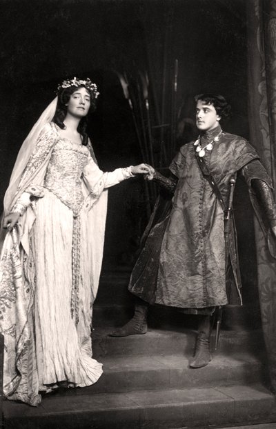 Dorothea Baird 1875-1933 y Harcourt Williams 1880-1957 en Paola y Francesca, 1907 de Foulsham and Banfield