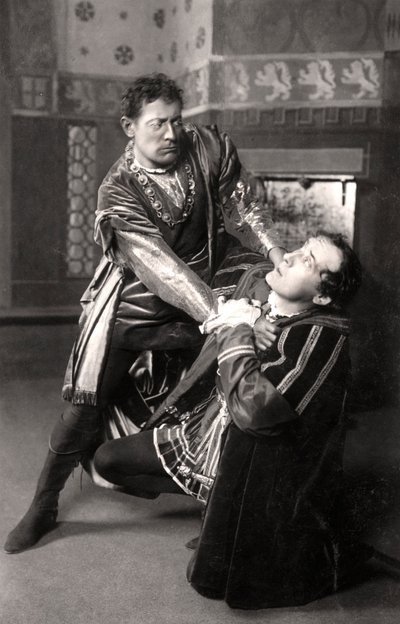 Lewis Waller 1860-1915 y Harry Brodribb Irving 1870-1919, actores ingleses, 1906 de Foulsham and Banfield