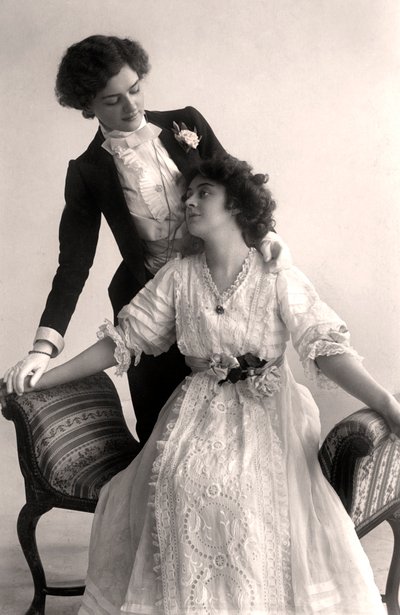 Lily Elsie 1886-1962 y Adrienne Augarde 1882-1913, actrices inglesas, 1907 de Foulsham and Banfield