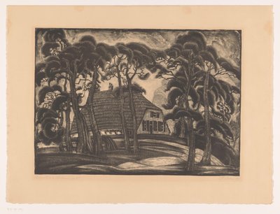 Casa entre árboles
Granja en Heelsum (título en el objeto) de Fré Cohen