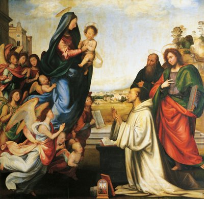 Aparición de la Virgen a San Bernardo de Fra (1472 1517) Bartolomeo