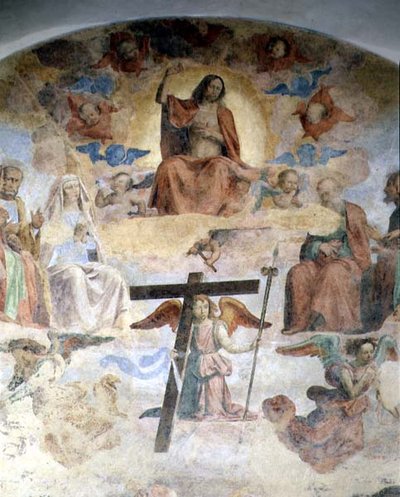 El Juicio Final, detalle que representa a Cristo en Majestad de Fra Bartolomeo