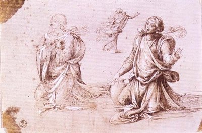 Tres Estudios de Figuras Femeninas para La Mujer de Samaria de Fra Bartolomeo