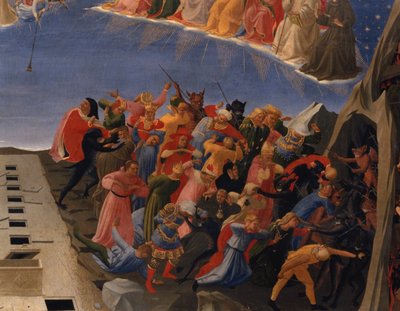 El Juicio Final, detalle de los condenados, c.1431 (temple sobre tabla) (detalle de 49992) de Fra (c.1387 1455) Angelico