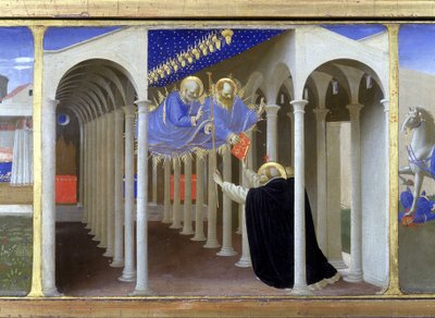 Aparición de San Pedro y San Pablo en Santa Dominica de Fra  Angelico
