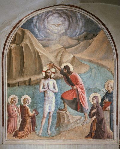 Bautismo de Cristo de Fra  Angelico