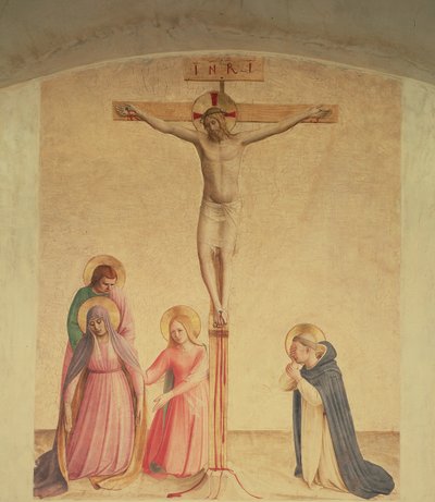 Crucifixión, c.1438-45 (fresco) de Fra  Angelico