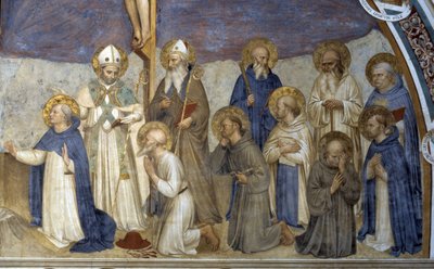 Crucifixión con Santos (detalle) de Fra  Angelico