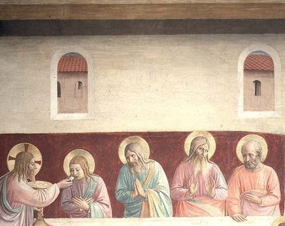 (detalle) de La Última Cena de Fra  Angelico