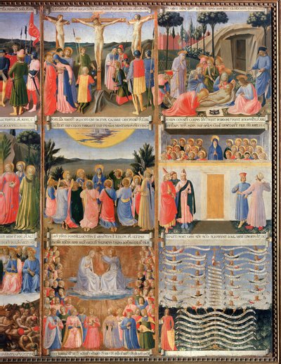 Historia de la Vida de Cristo (detalle de un exvoto del Gabinete de los Vasos Sagrados) de Fra  Angelico