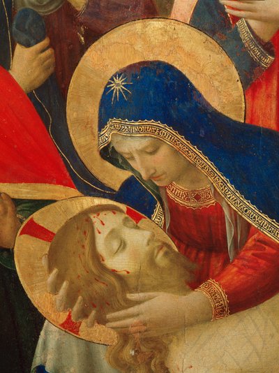 Lamentación por la muerte de Cristo (detalle) de Fra  Angelico