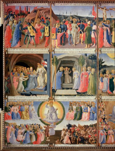 Vida de Cristo, Armadio degli Argenti (temple sobre madera) de Fra  Angelico