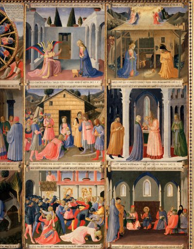 Vida de Cristo, Armadio degli Argenti (temple sobre madera) de Fra  Angelico