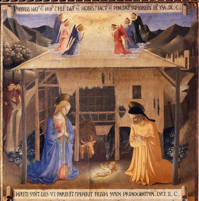 Vida de Cristo: la Natividad, Armadio degli Argenti de Fra  Angelico