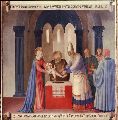 Vida de Cristo: la circuncisión, Armadio degli Argenti de Fra  Angelico