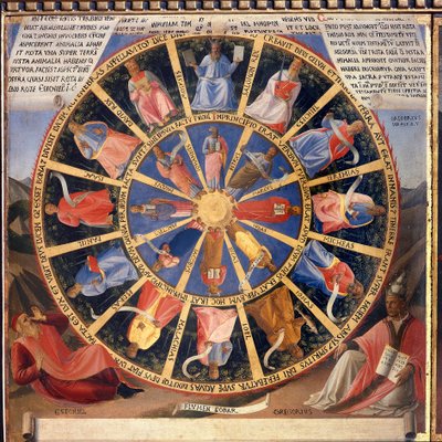 Vida de Cristo: la visión de Ezequiel, Armadio degli Argenti. de Fra  Angelico