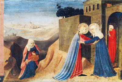 La visita de María a Isabel, c. 1430 de Fra  Angelico