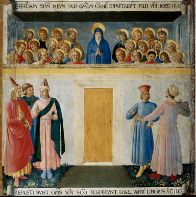 Pentecostés, Vida de Cristo, Armadio degli Argenti de Fra  Angelico