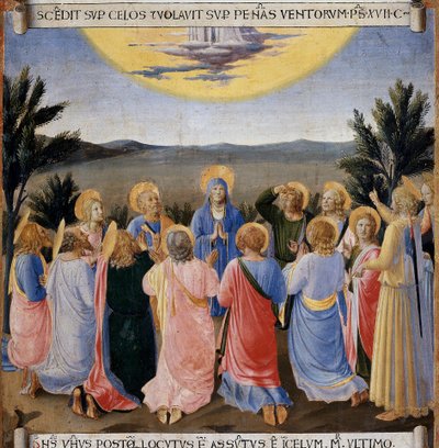 La ascensión. Vida de Cristo, Armadio degli Argenti de Fra  Angelico