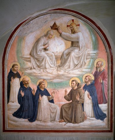 La coronación de la Virgen de Fra  Angelico