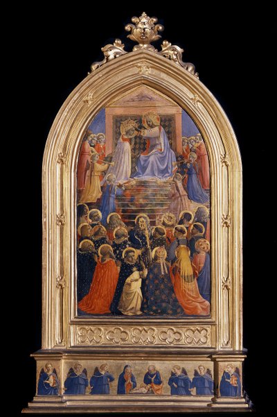 La coronación de la Virgen. Relicario para Santa Maria Novella de Fra  Angelico