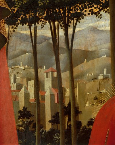 El Descendimiento de la Cruz o el Retablo de la Santísima Trinidad (detalle) de Fra  Angelico