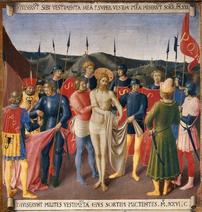 El despojo de Cristo. Vida de Cristo, Armadio degli Argenti de Fra  Angelico