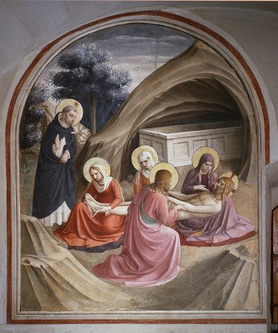 La Lamentación de Cristo de Fra  Angelico