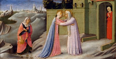 La Visitación (retablo), pintura de Fra Angelico, c.1440 de Fra  Angelico