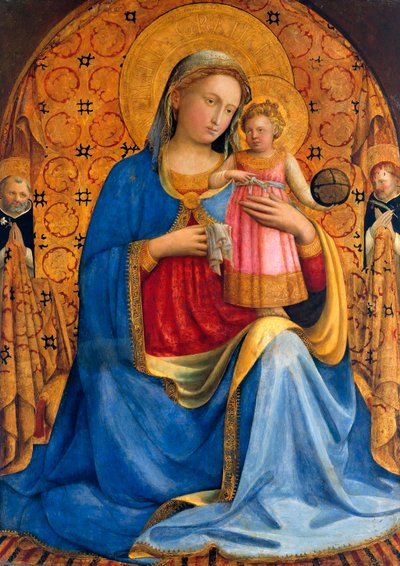 Madonna y el Niño con los santos Domingo y Pedro Mártir de Fra  Angelico