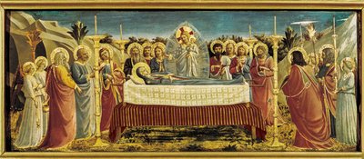 El funeral de la Virgen, c.1434-35 (temple sobre tabla) de Fra (c.1400-55) Angelico