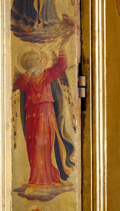 Ángel tocando una trompeta (detalle) de Fra Angelico
