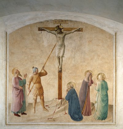 Cristo crucificado con San Longino de Fra Angelico