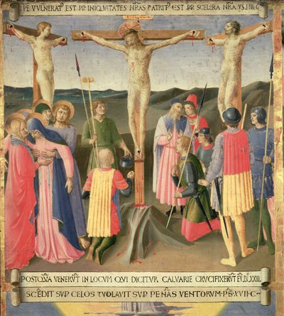 Cristo en la cruz entre los dos ladrones (detalle) de Fra Angelico