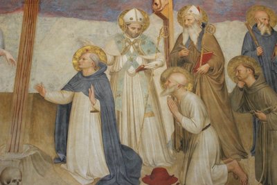 Crucifixión con santos de Fra Angelico