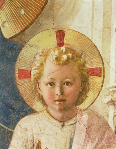Detalle del Niño Jesús de la Madonna delle Ombre de Fra Angelico