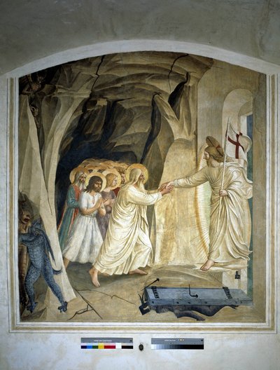 El descenso a los limbos. Fresco de Guido di Pietro de Fra Angelico