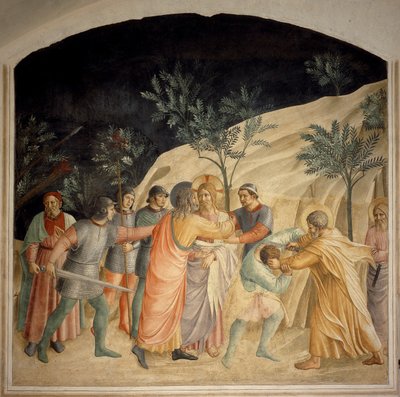 El beso de Judas - fresco de Guido di Pietro de Fra Angelico